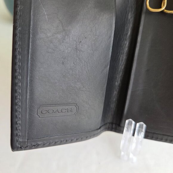 EUC and HTF Vintage Coach Trifold Key Case (#4807) in Black - Picture 5 of 8